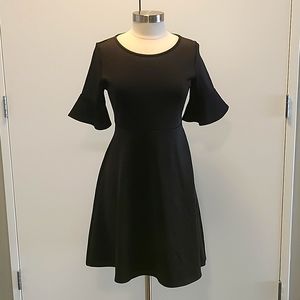 Black Lara A-Line Dress